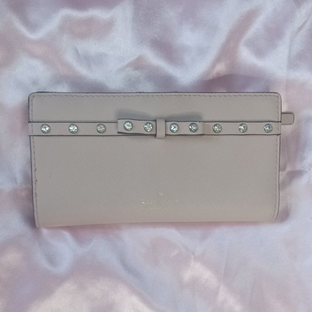 Kate Spade New York Laurel Way Jeweled Bow Stacy Wallet